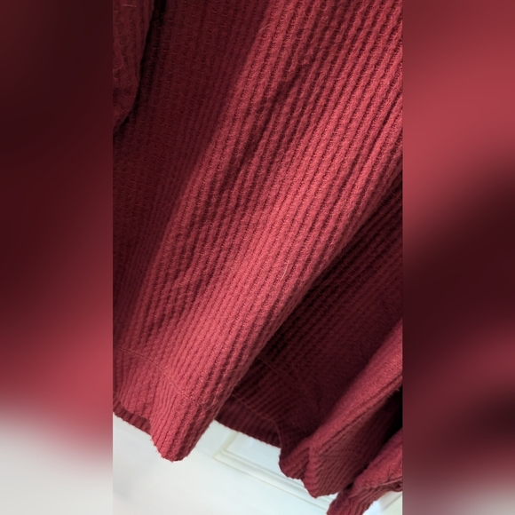 Super Soft Plush Waffle Hooded Button Front Lounge Cardigan NWT 12/L - Picture 10 of 10